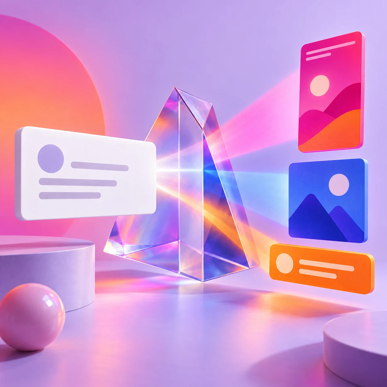 One campaign becoming channel-specific content across social and web platforms