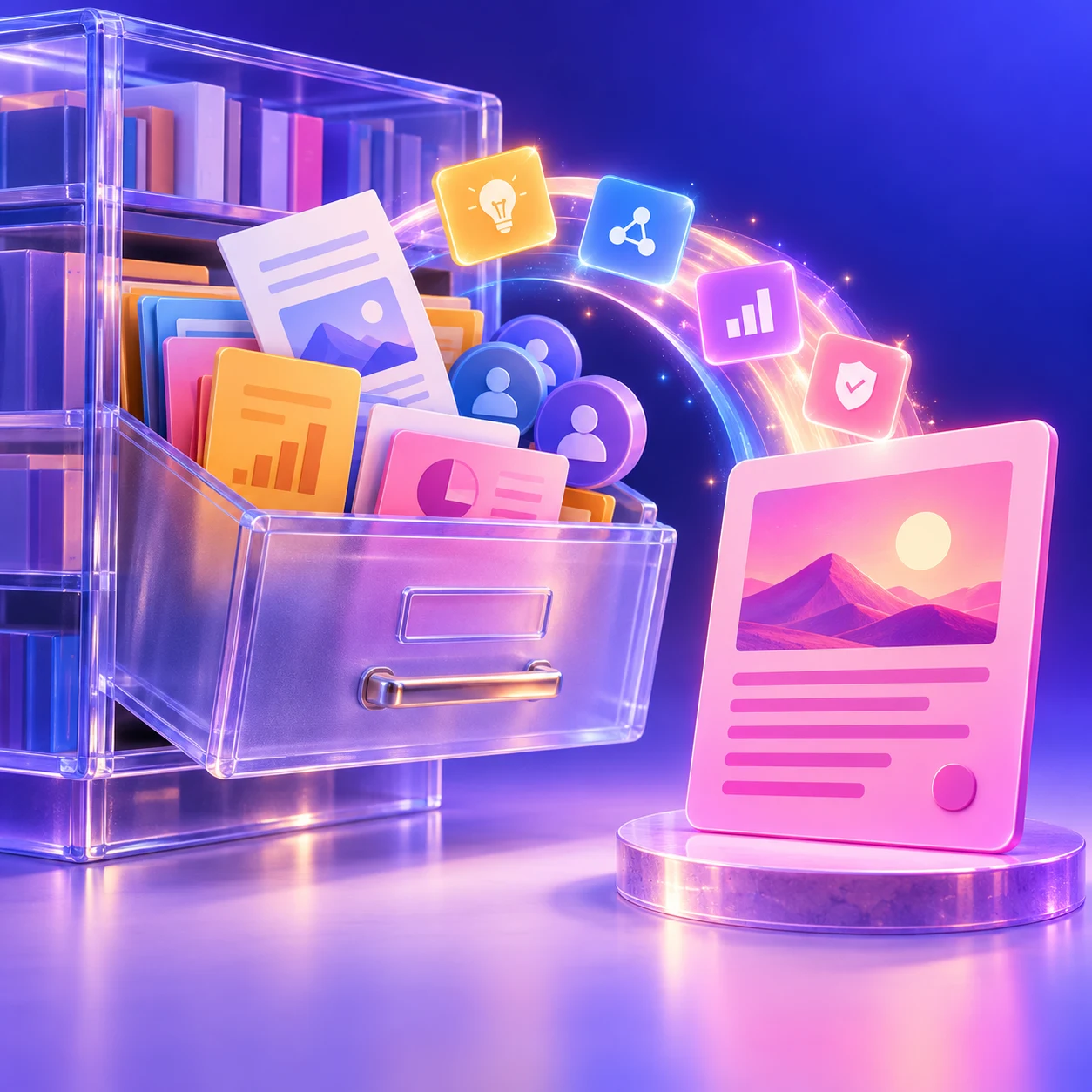 Product knowledge feeding a connected content creation workflow