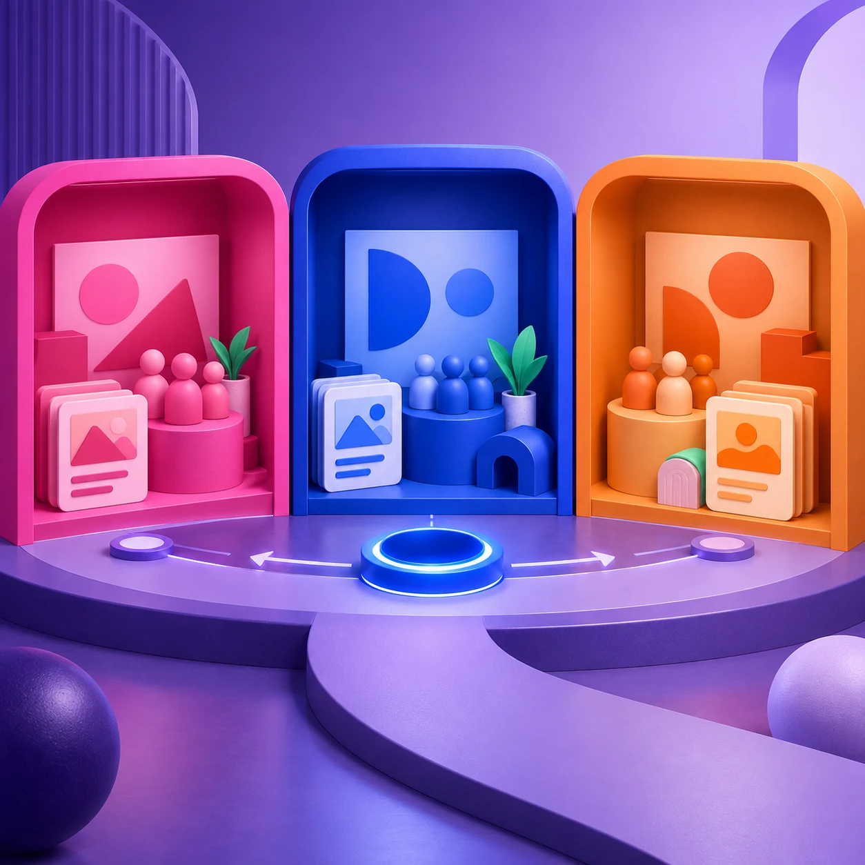 Connected tools sharing brand, audience and publishing context